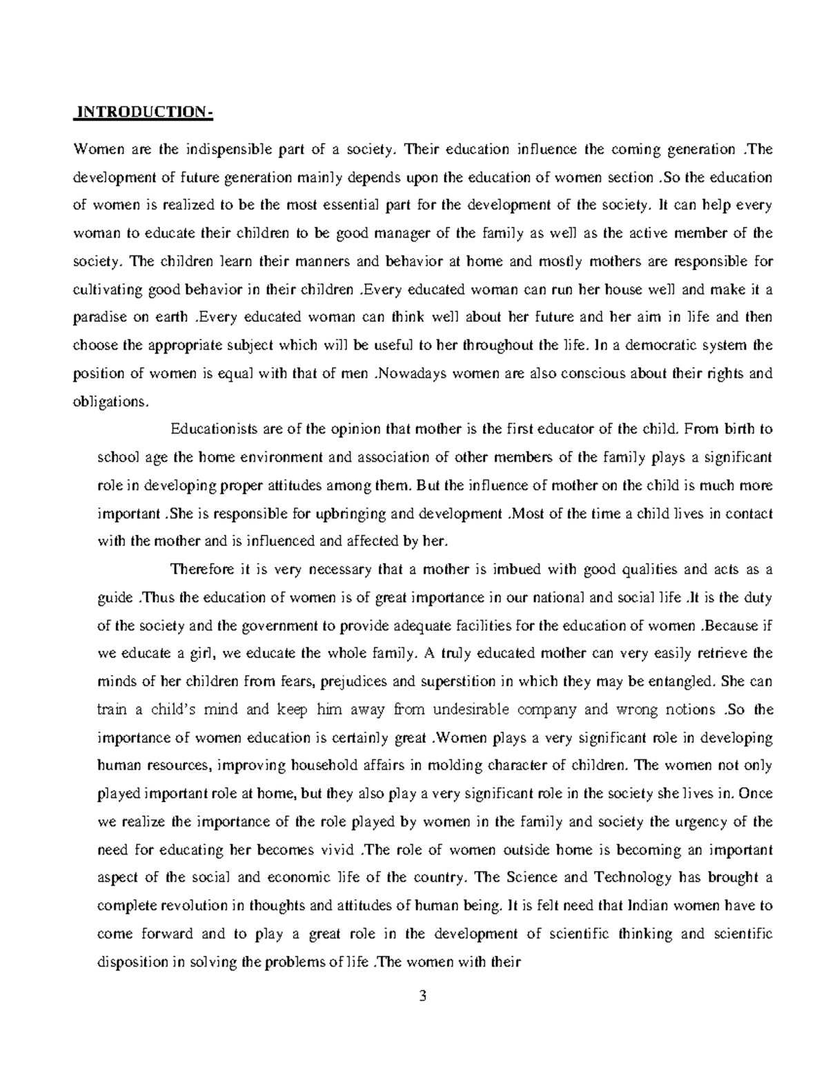 02 Chapters - The Vital Role of Women's Education in Society - Studocu