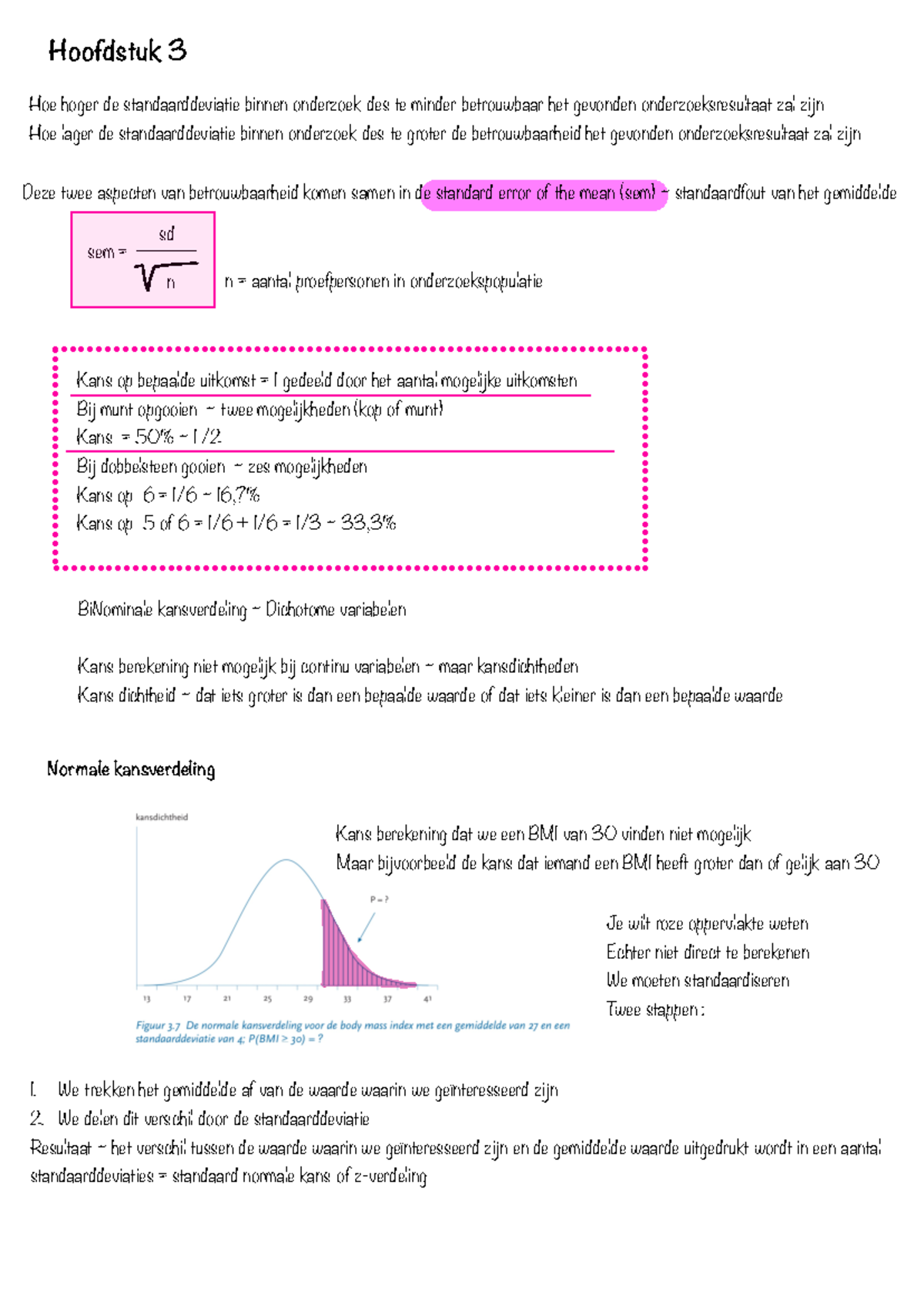 Twisk - Toegepast Biostatistiek - Hoofdstuk 3 - Betrouwbaarheid en ...