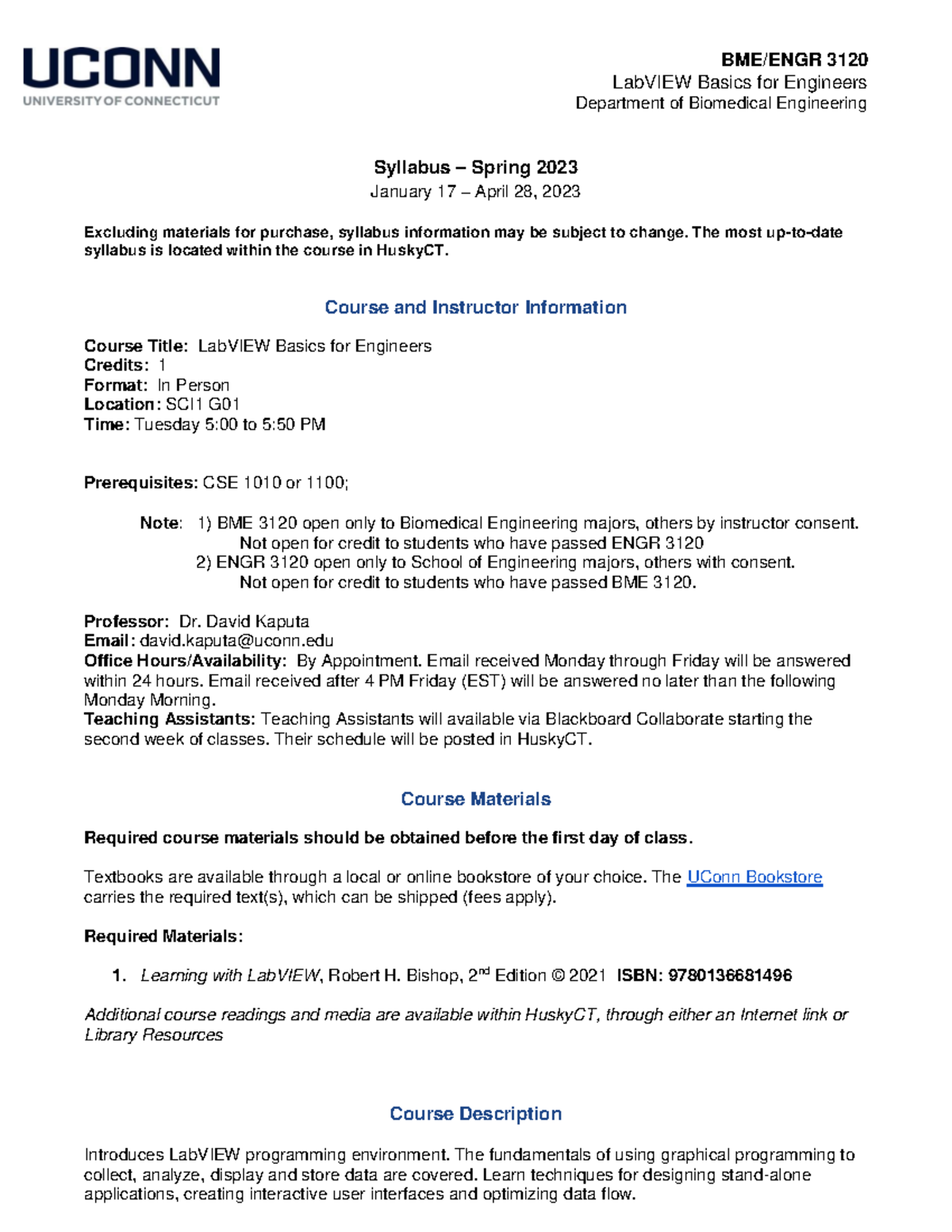 LabVIEW Basics for Engineers Syllabus - Studocu