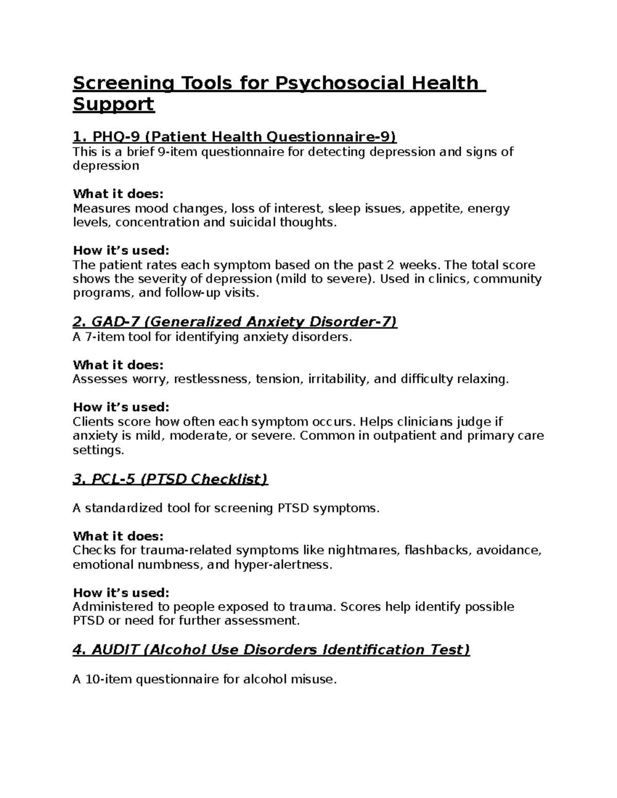 screening-tools-for-psychosocial-health-support-a-comprehensive