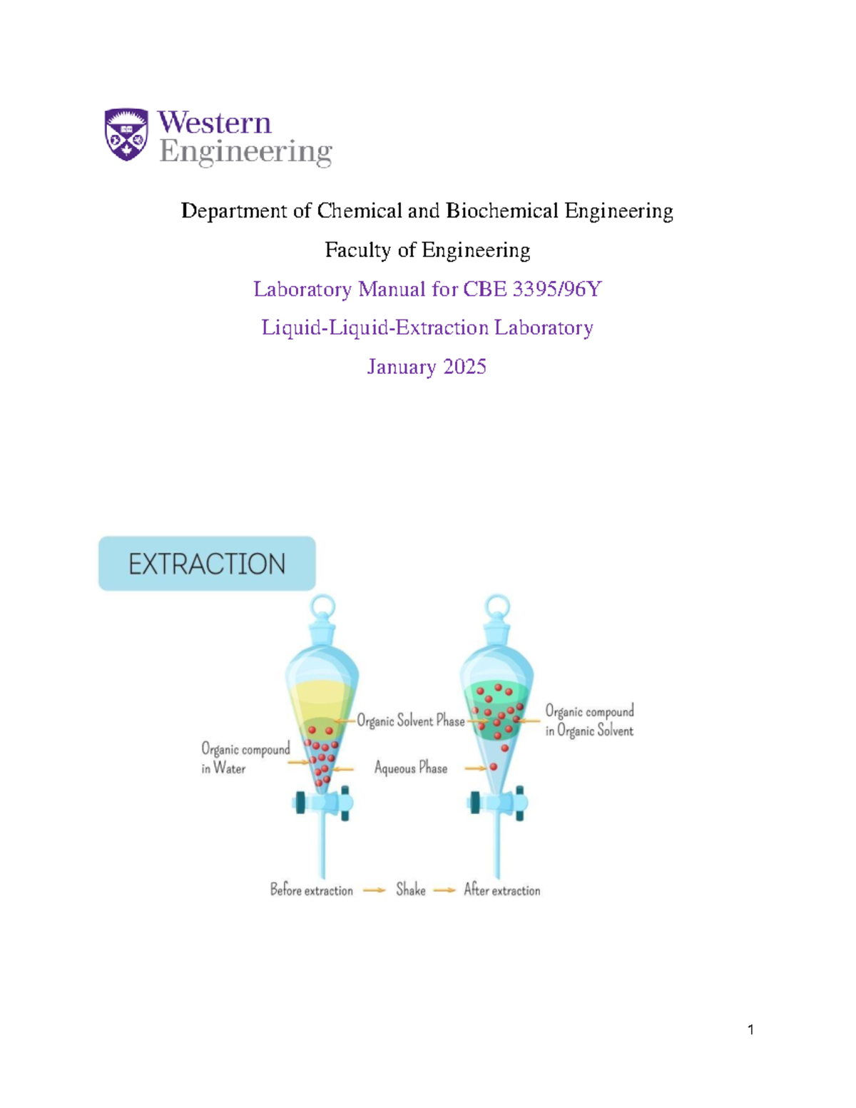 Liquid-liquid-Extraction Lab Manual-Jan-13-2025-v2 - Department of ...