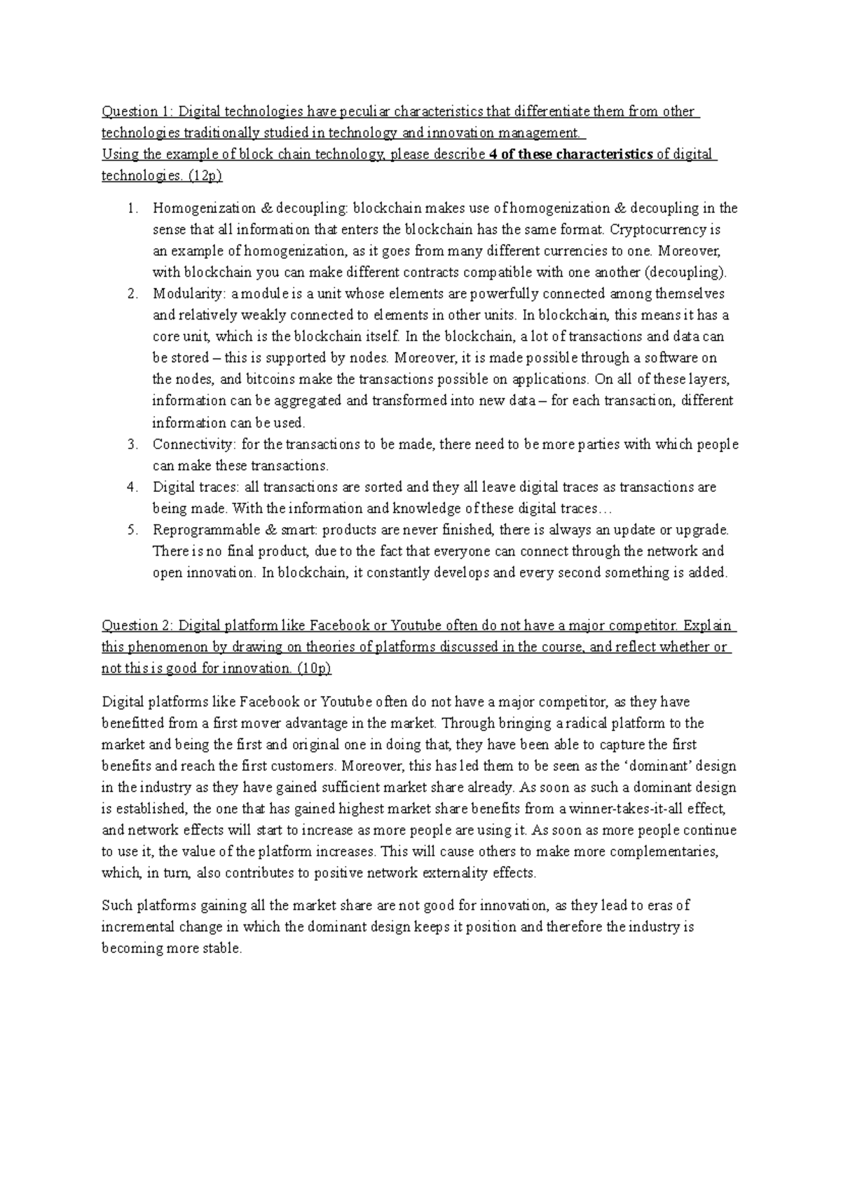 MDI Exam Prep: Key Insights and Questions on Digital Technologies ...