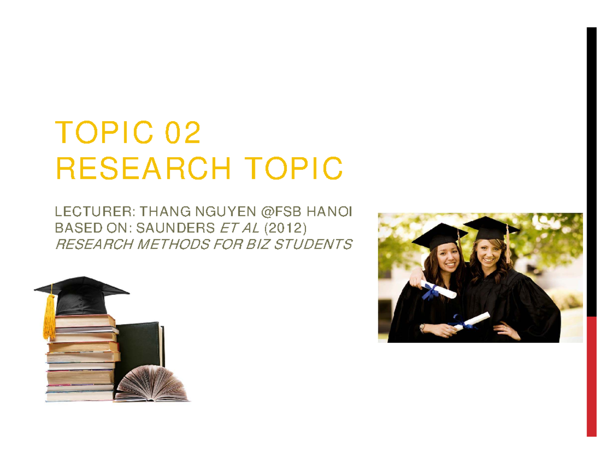 T02 Research Topic: Crafting a Strong Research Proposal - Studocu