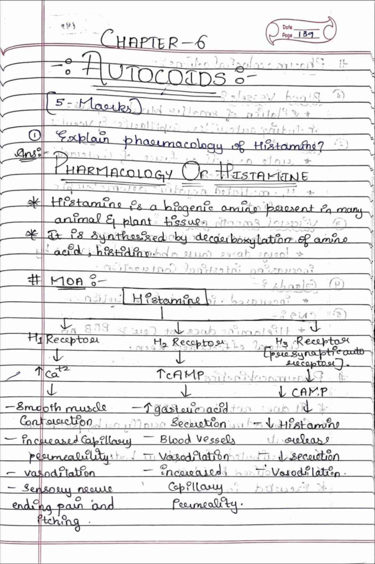 Pharmacology-6: Simplified Notes on Autocoids and Hormones - Studocu