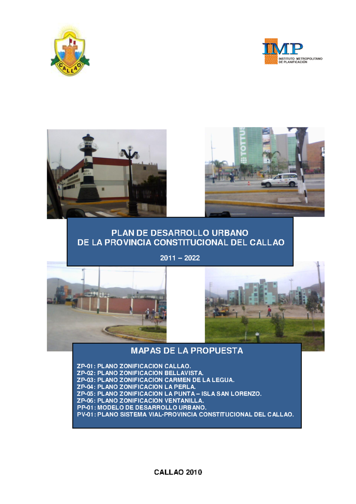 PDU Callao Urban Development - Maps and Plans for Sector 07 - Document Preview