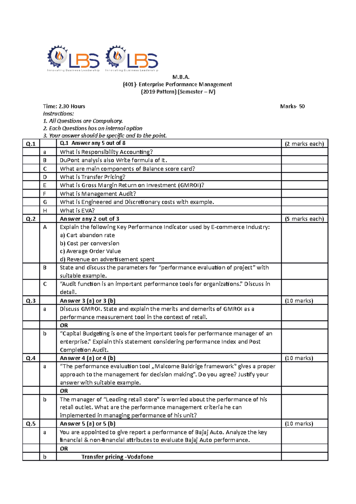 401-EPM - Case Study Analysis on Performance Management and Transfer ...