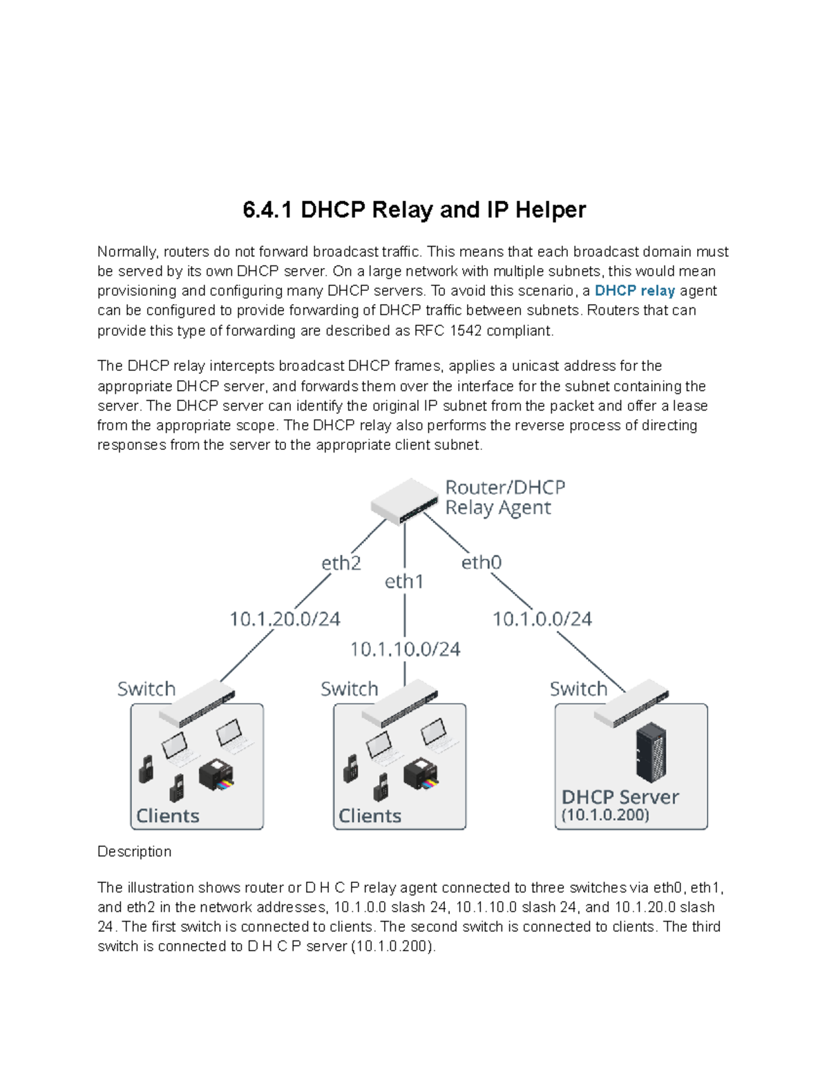6.4.1 DHCP Relay and IP Helper Configuration Guide - Studocu