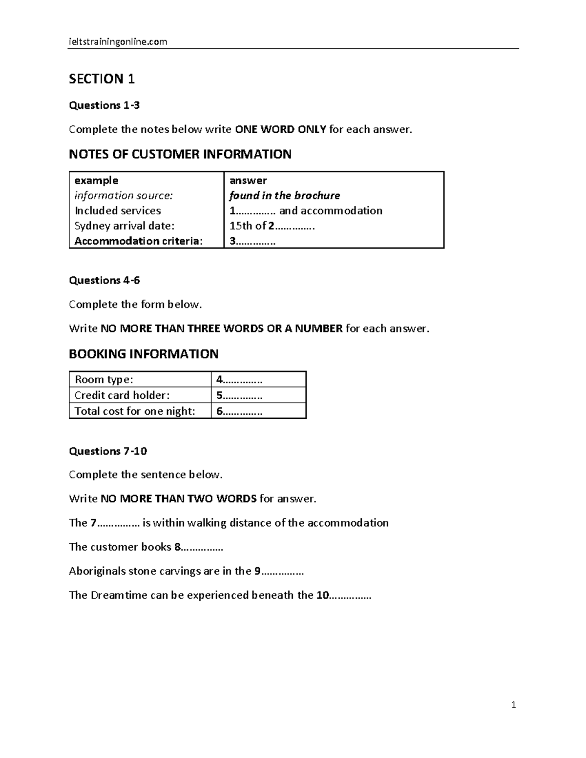 IELTS Practice Test 30: Recent Actual Test with Answers - Studocu