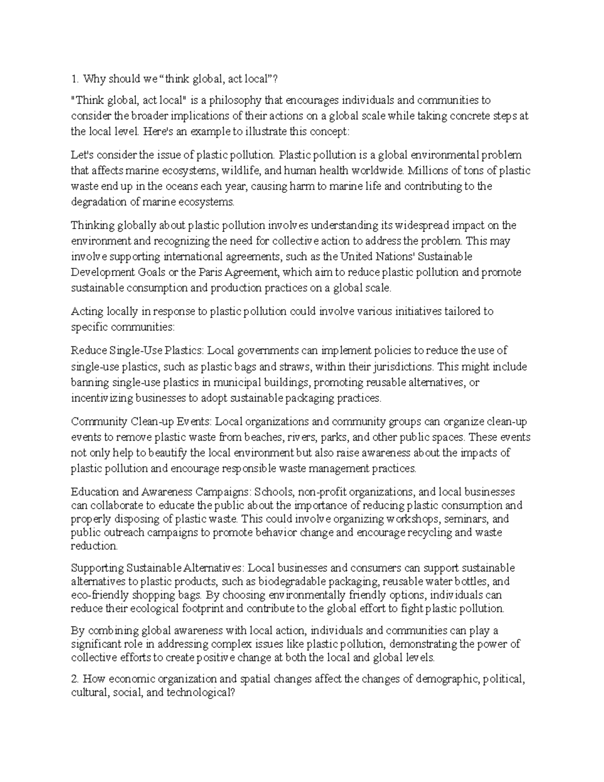 Midterm GEO - Summary of Key Concepts in World Economic Geography - Studocu