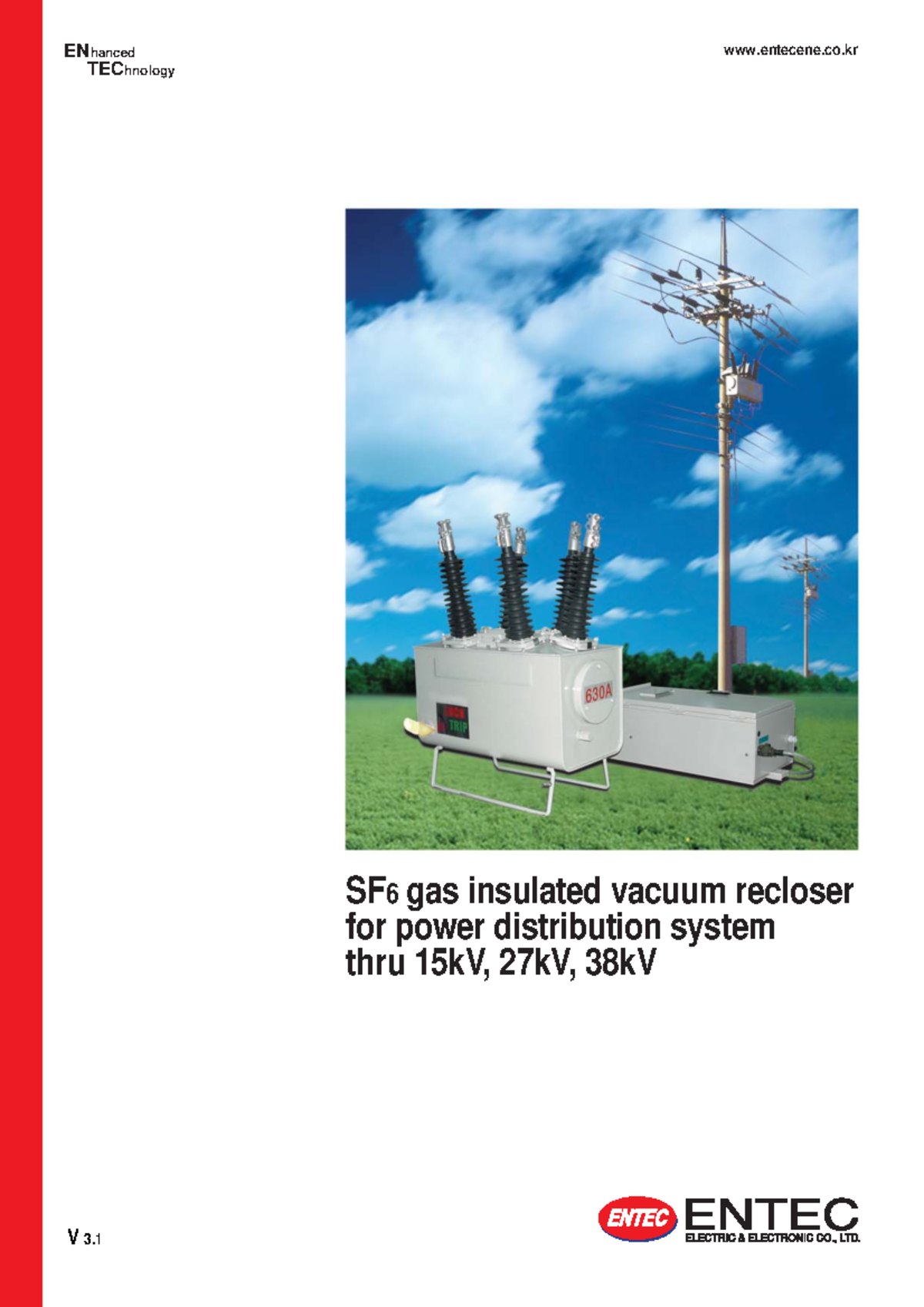 ENTECH EVRC - Enhanced Features & Technical Specs for SF6 Recloser ...