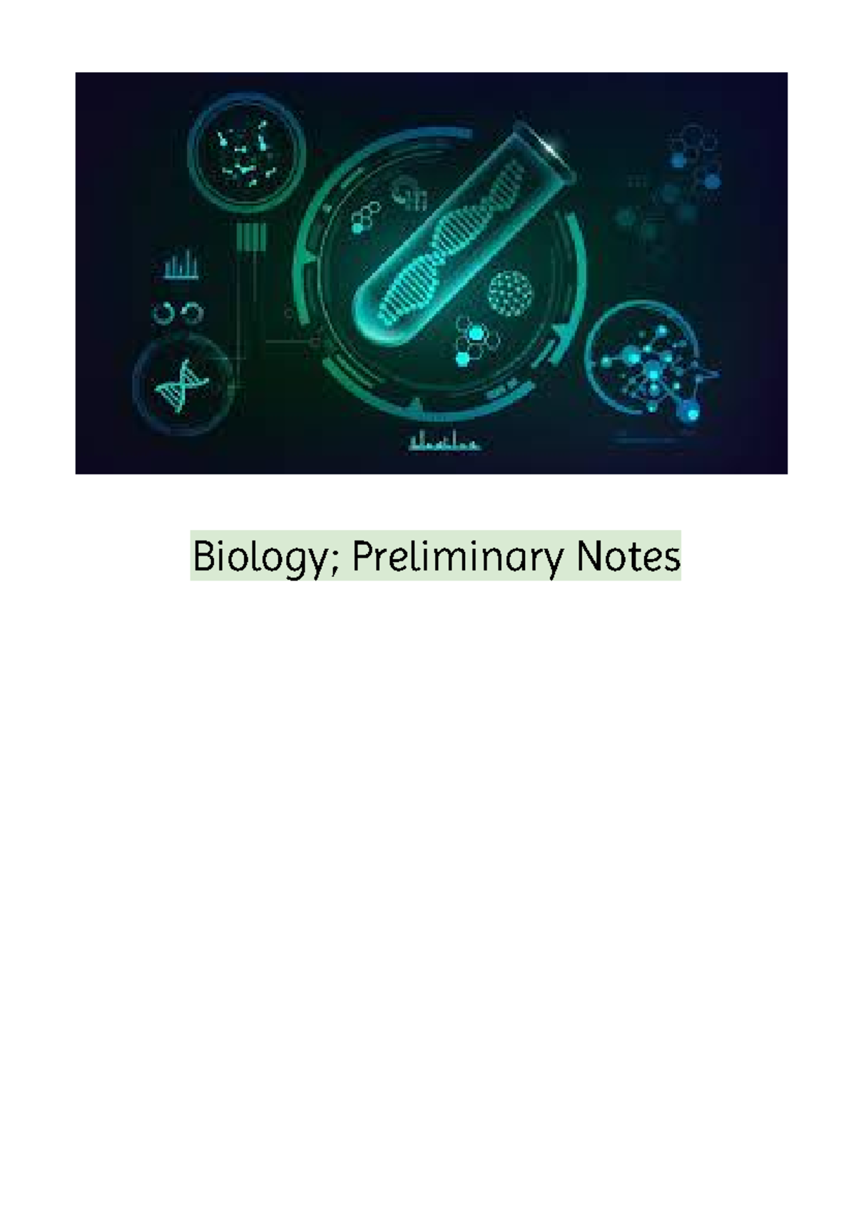 Yr 11 Biology Preliminary Notes: Modules 1-4 Overview - Studocu