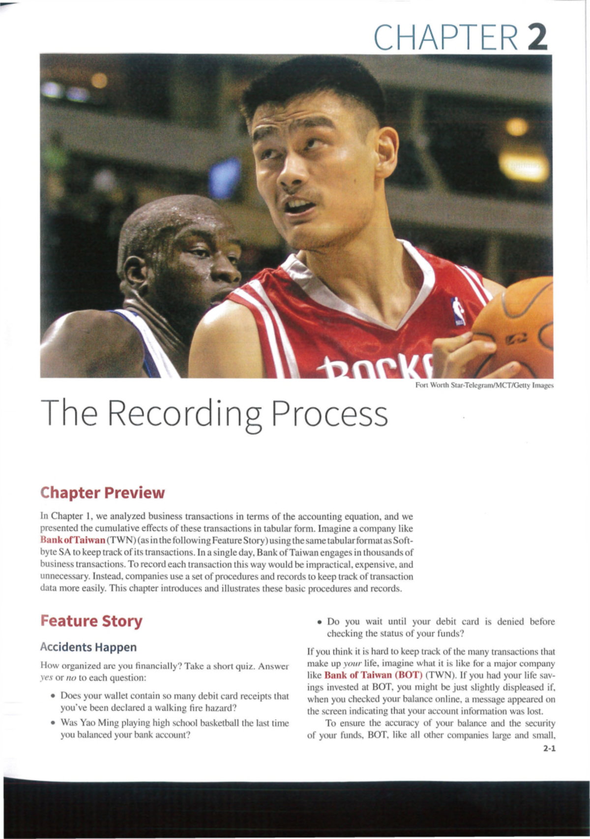 Financial Accounting Ch 2: Understanding the Recording Process - Studocu