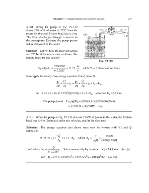 Mechanics of fluid 4th edition Potter solution - ####### A
