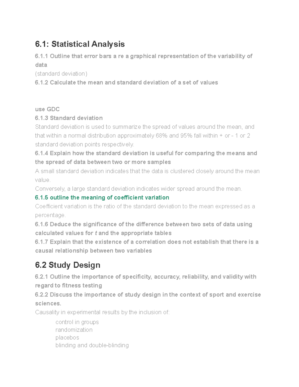 Training Principles and Fitness Testing in Sports Science (FBC004DD ...