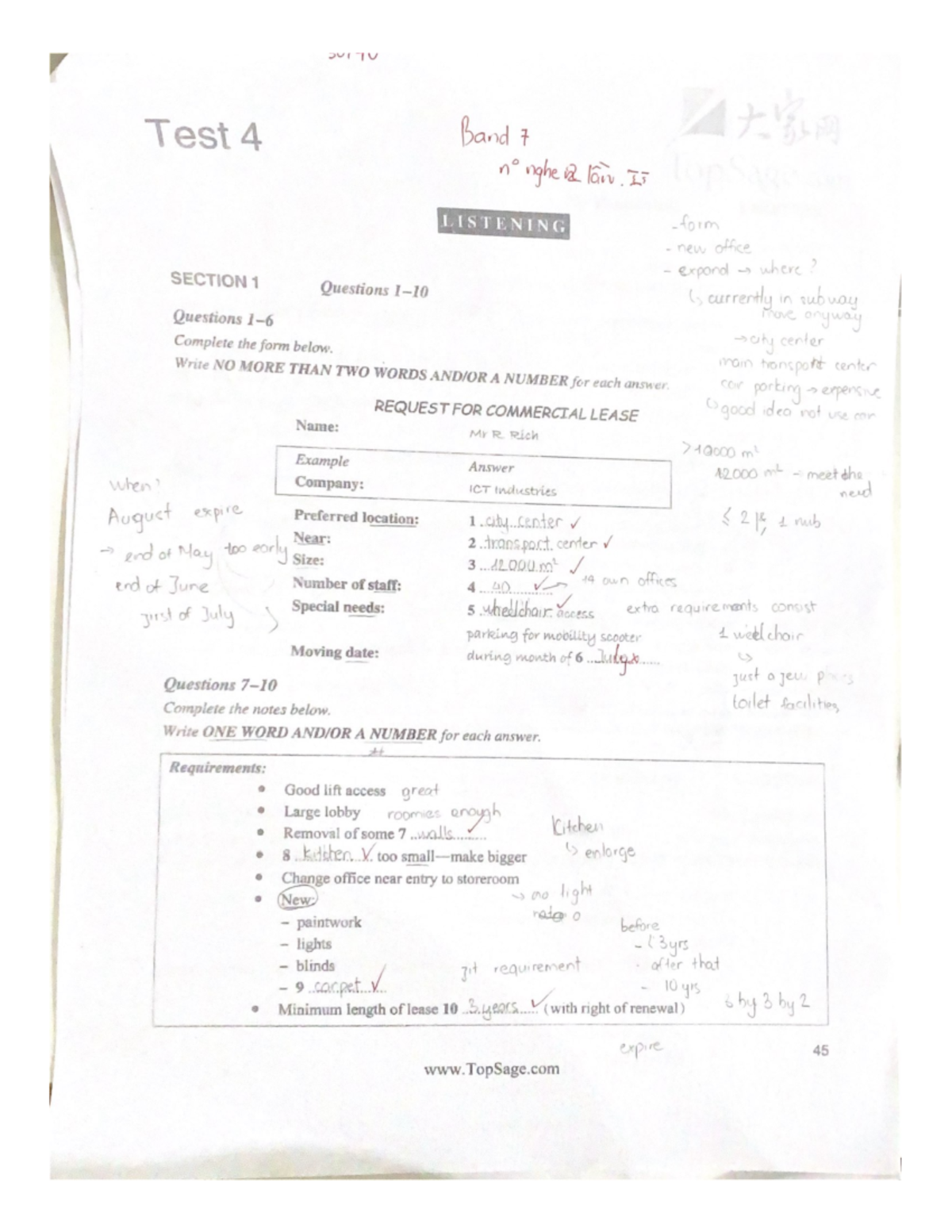 DUITU Listening Test 4 Notes: Week 4 Study Guide - Studocu