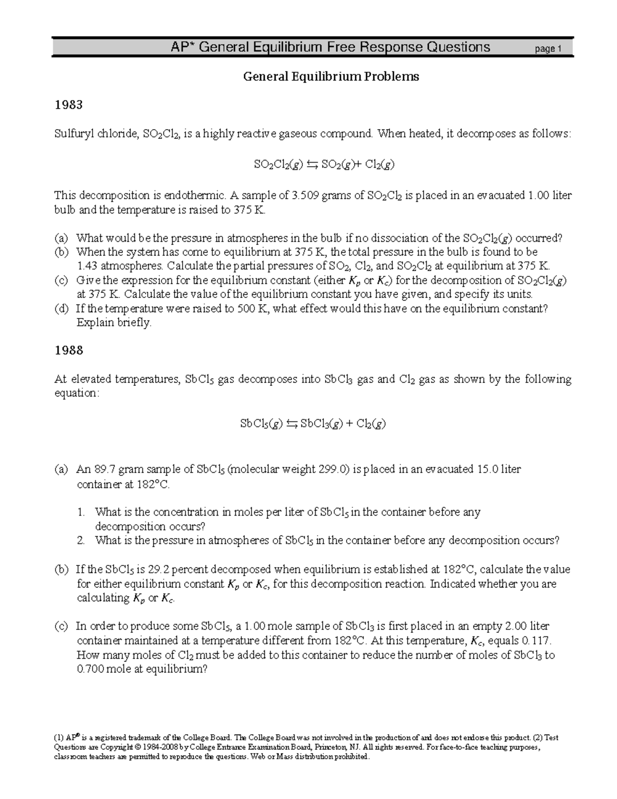 General Equilibrium Problems FR Worksheet - Detailed Solutions - Studocu