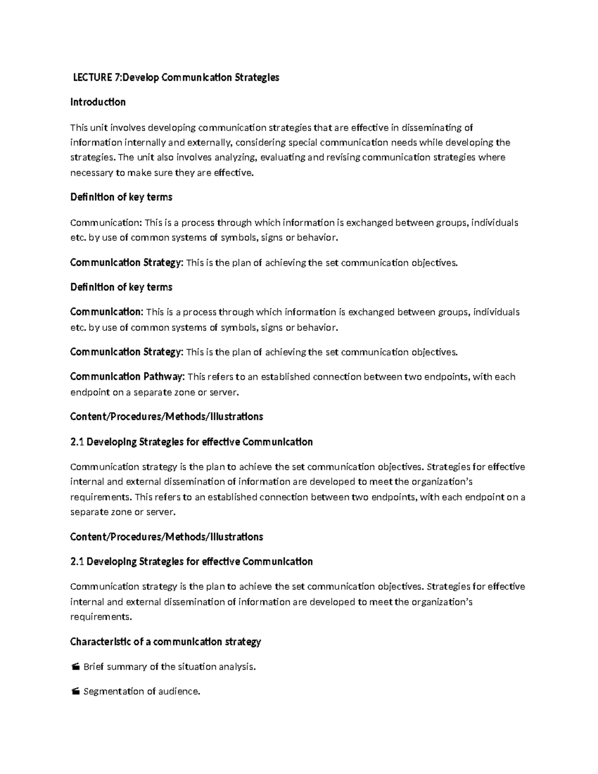 LECTURE 7: Developing Effective Communication Strategies in Mechanical ...