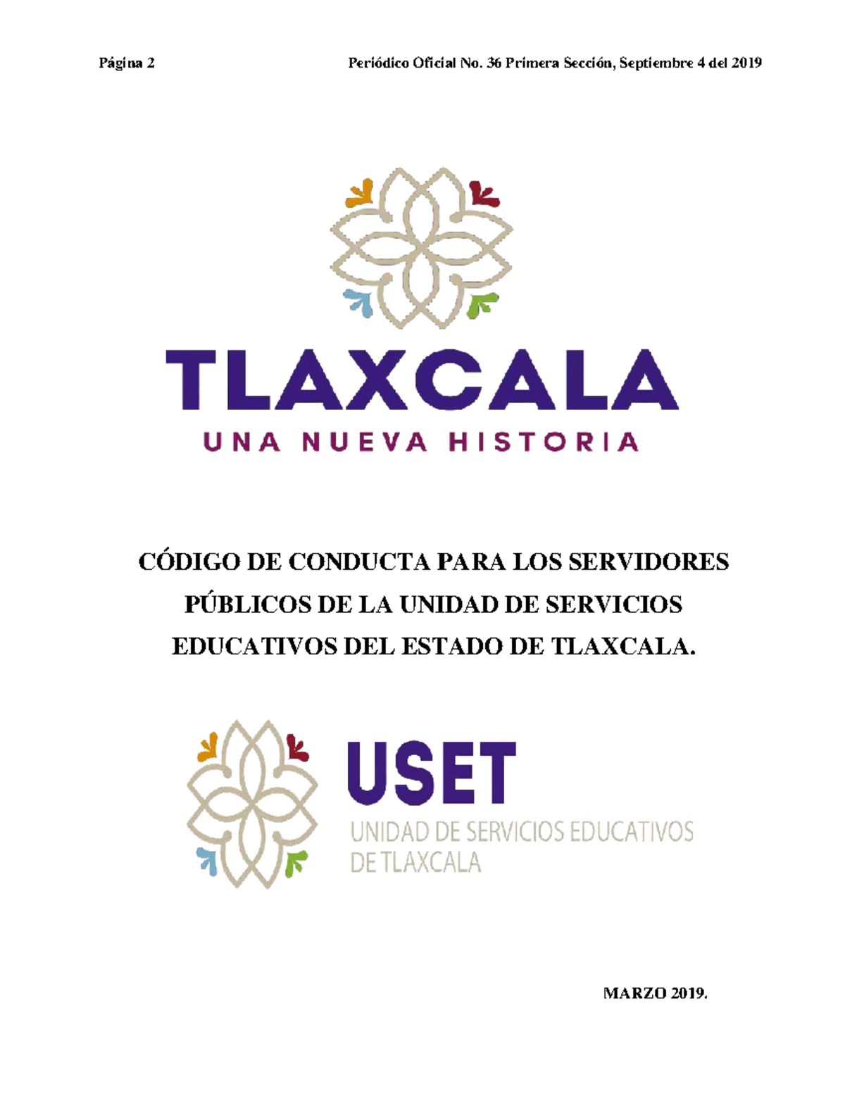 Código de Conducta para Servidores Públicos de la USET (CCSPUSET) - Studocu