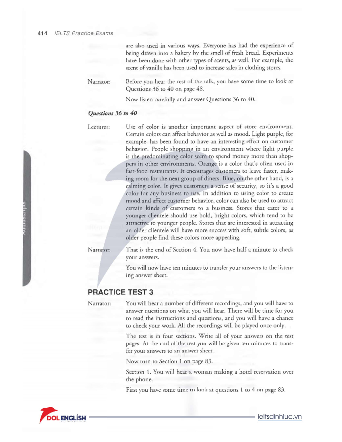 Barron TEST 3 Script Notes for Review - Studocu