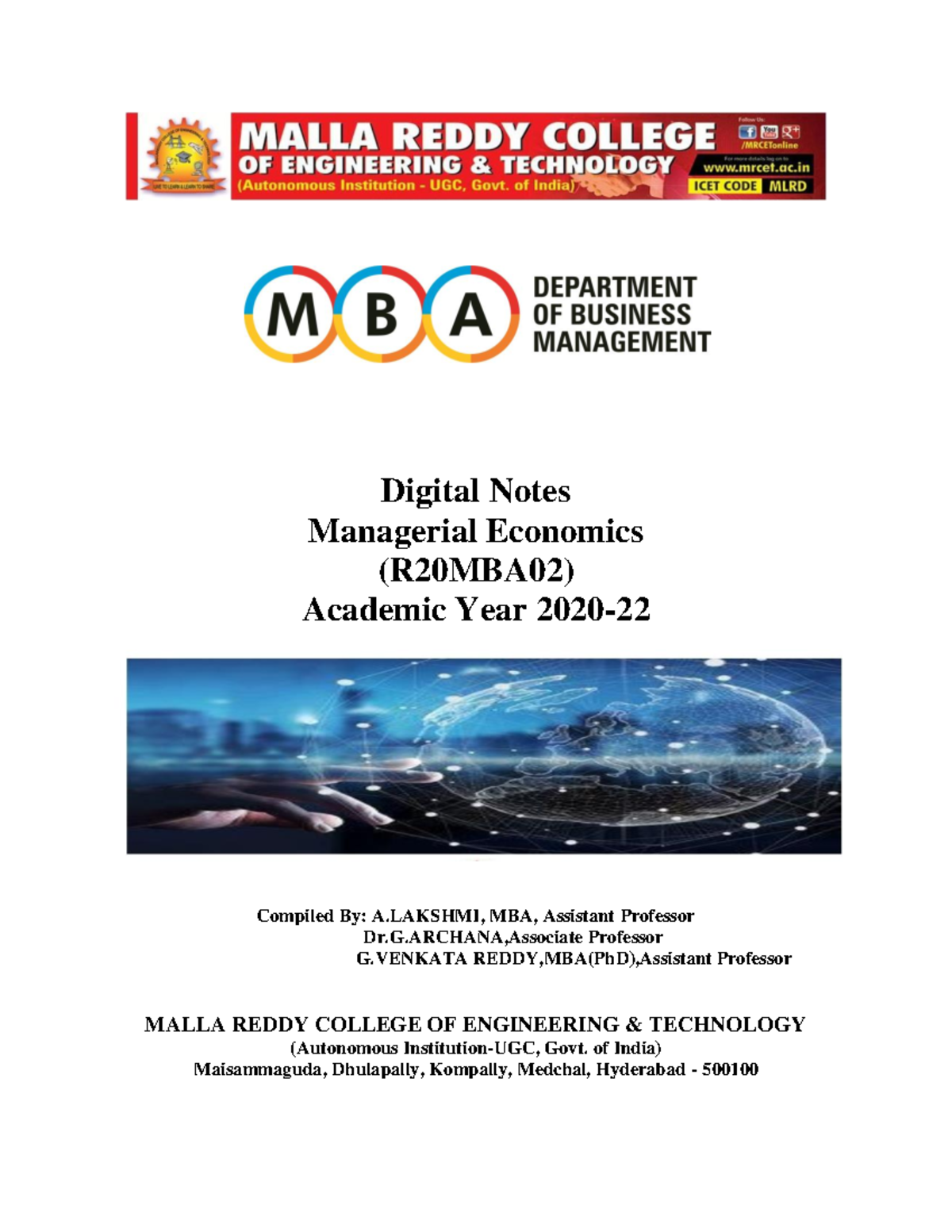 Managerial Economics - Study well - Digital Notes Managerial Economics ...