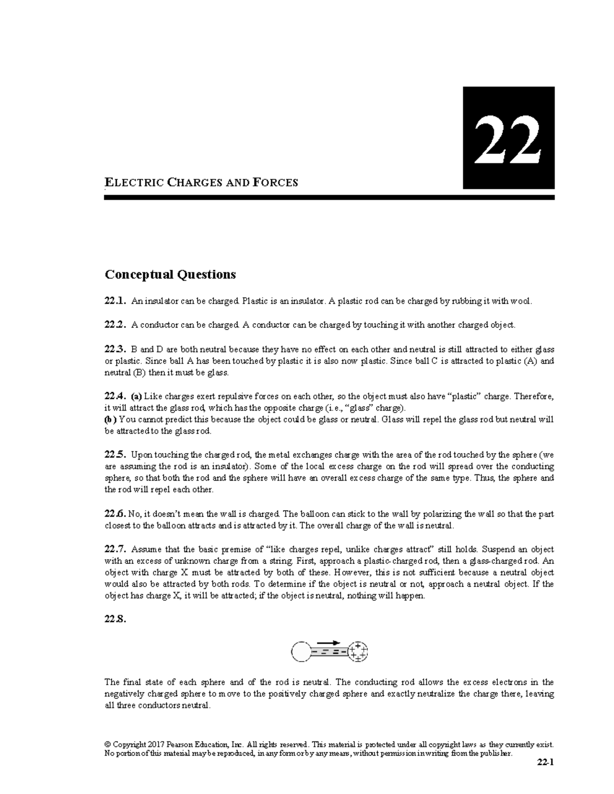 M22 KNIG2461 04 ISM C22 - Electric Charges and Forces Conceptual ...