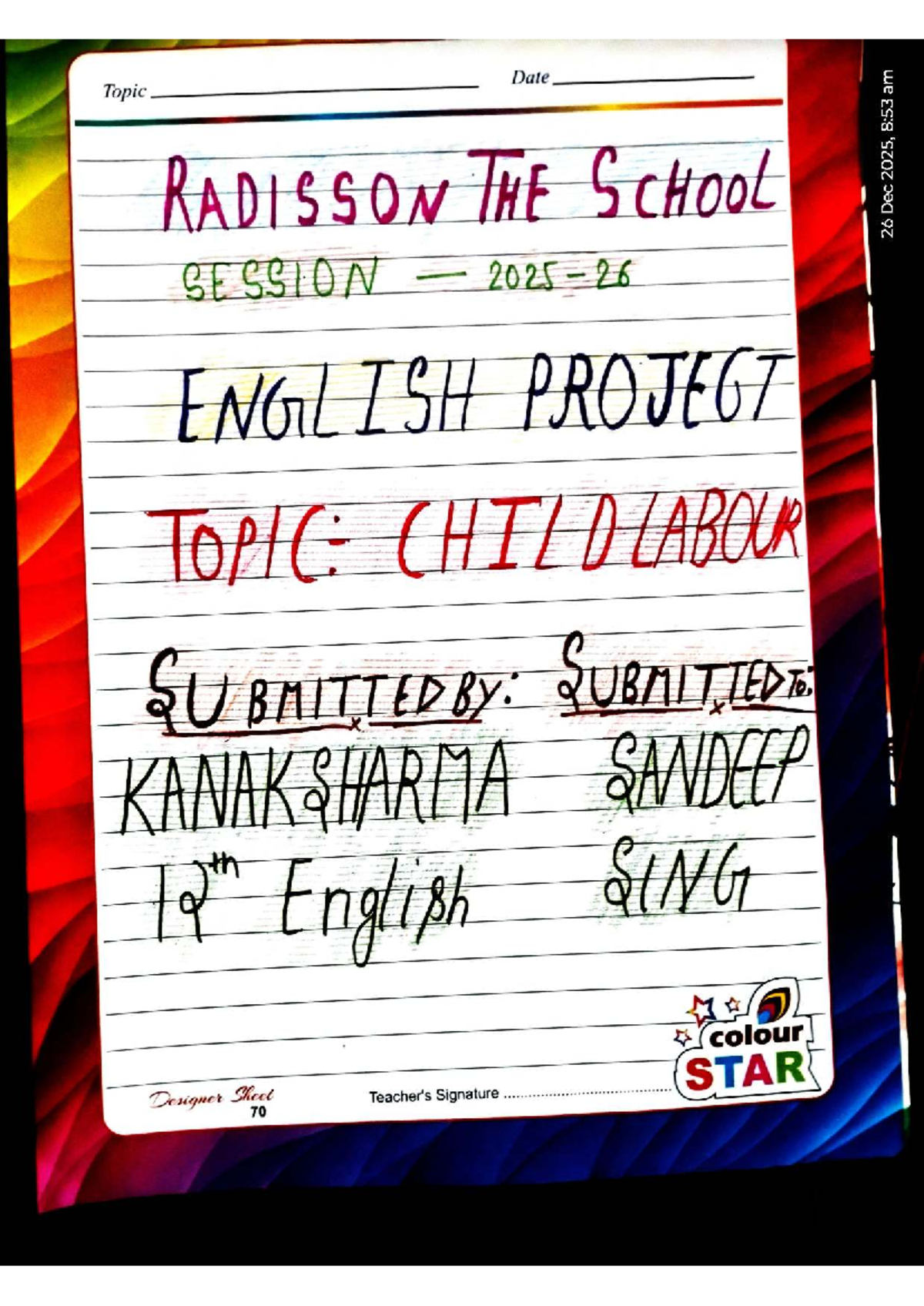 12th English Project: Child Labour Analysis and Insights - Studocu