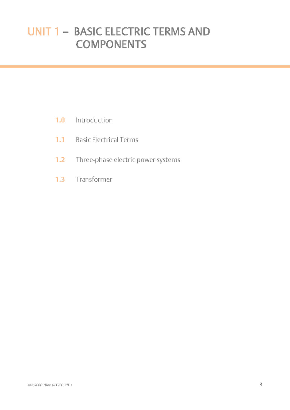 Basic Electric Terms - temas básicos términos eléctricos - 1 ...