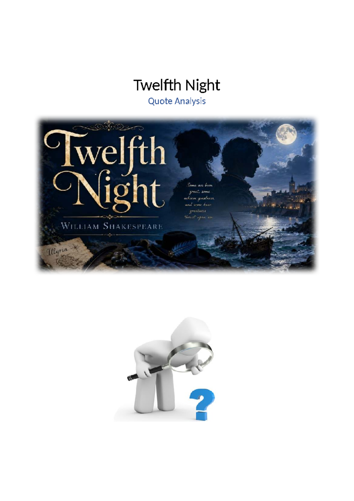 Twelfth Night Quote Analysis: Exploring Shakespeare's Authorial Choices ...