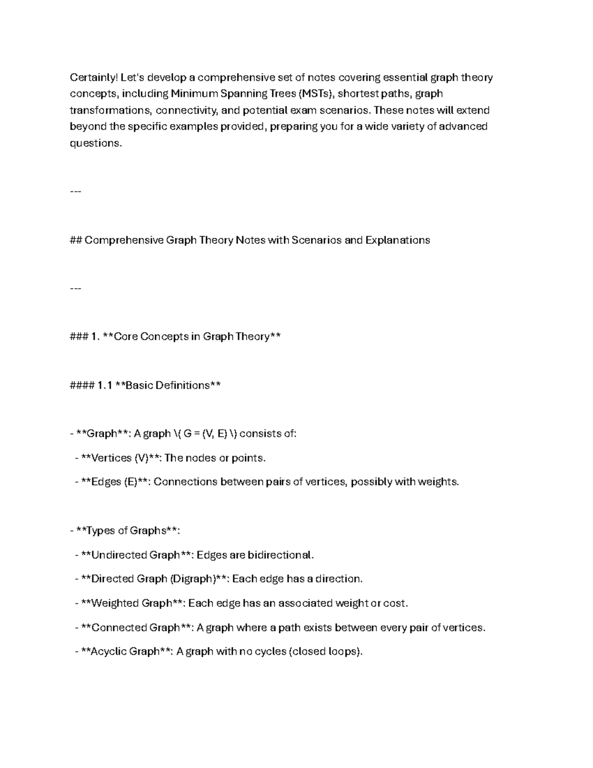 Comp3804 review - test prep - Certainly! Let's develop a comprehensive ...