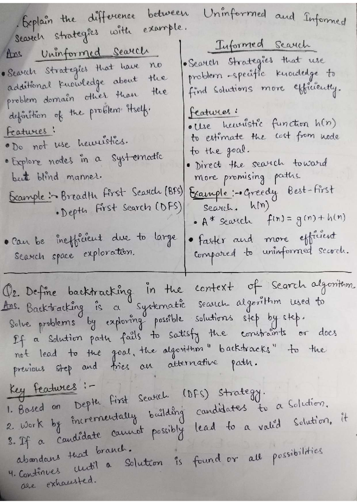 AI Assignment 2: Informed vs Uninformed Search Strategies Explained ...