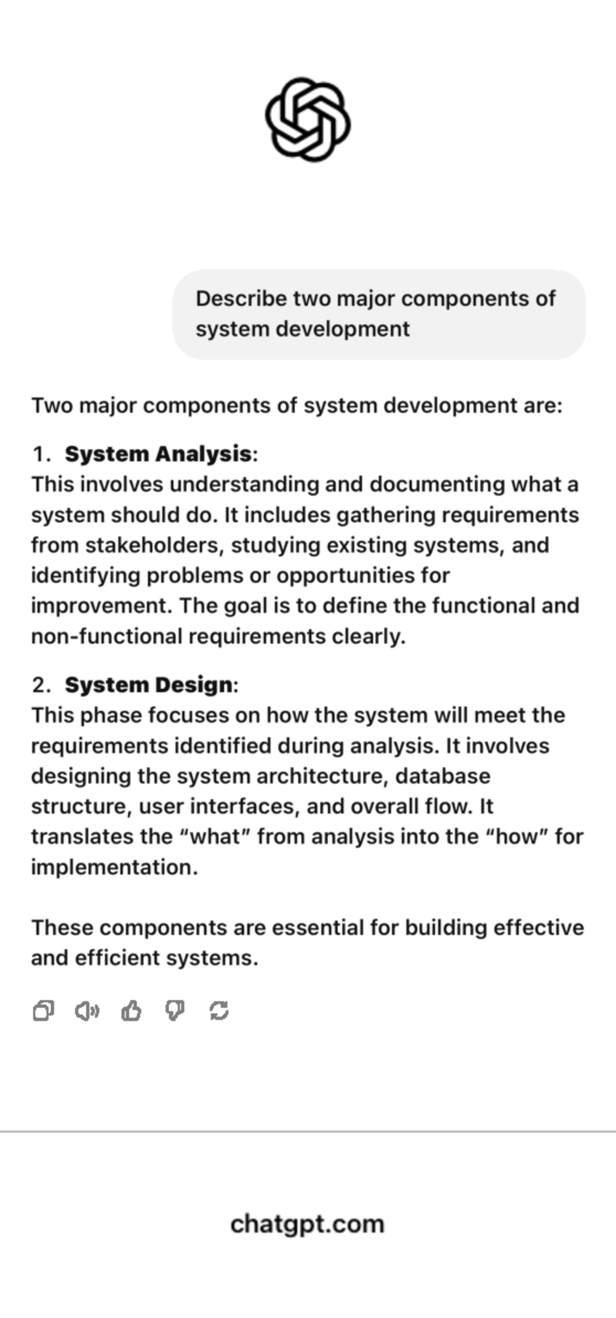 System Development Components: Analysis & Design Overview - Studocu