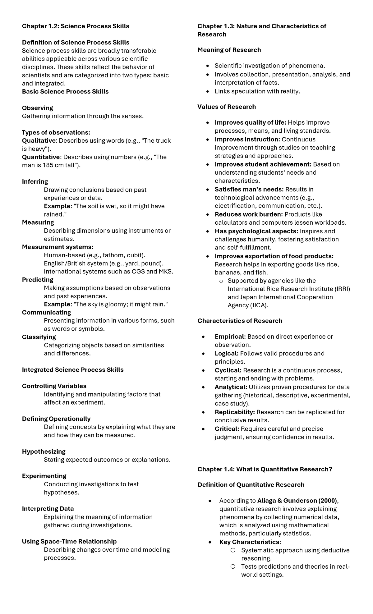 PR2-reviewer - Research - Chapter 1: Science Process Skills Definition ...