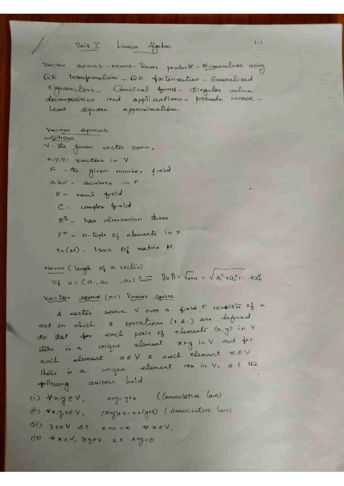 Matrices - maths - Bridge course in Mathematics Syllabus Unit-I ...