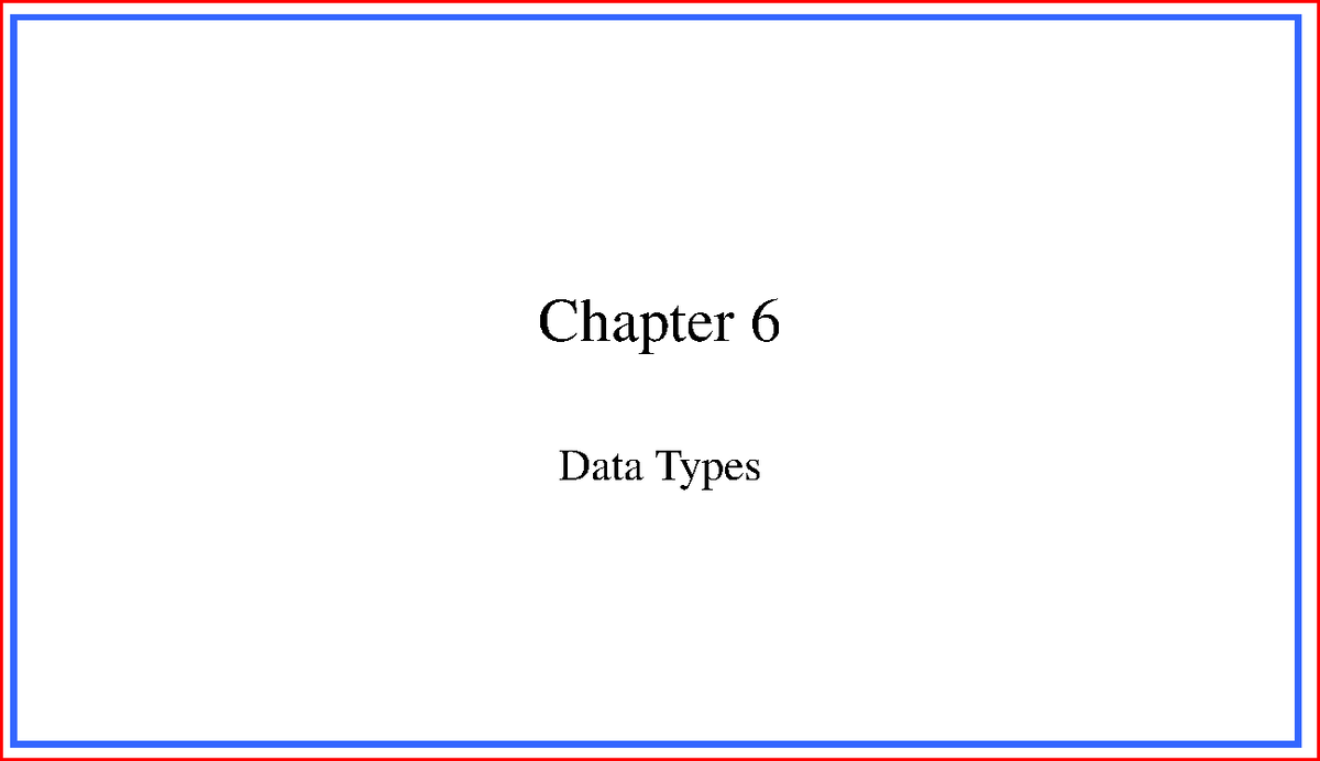 Chapter 6: Data Types and Memory Management in Programming Languages ...