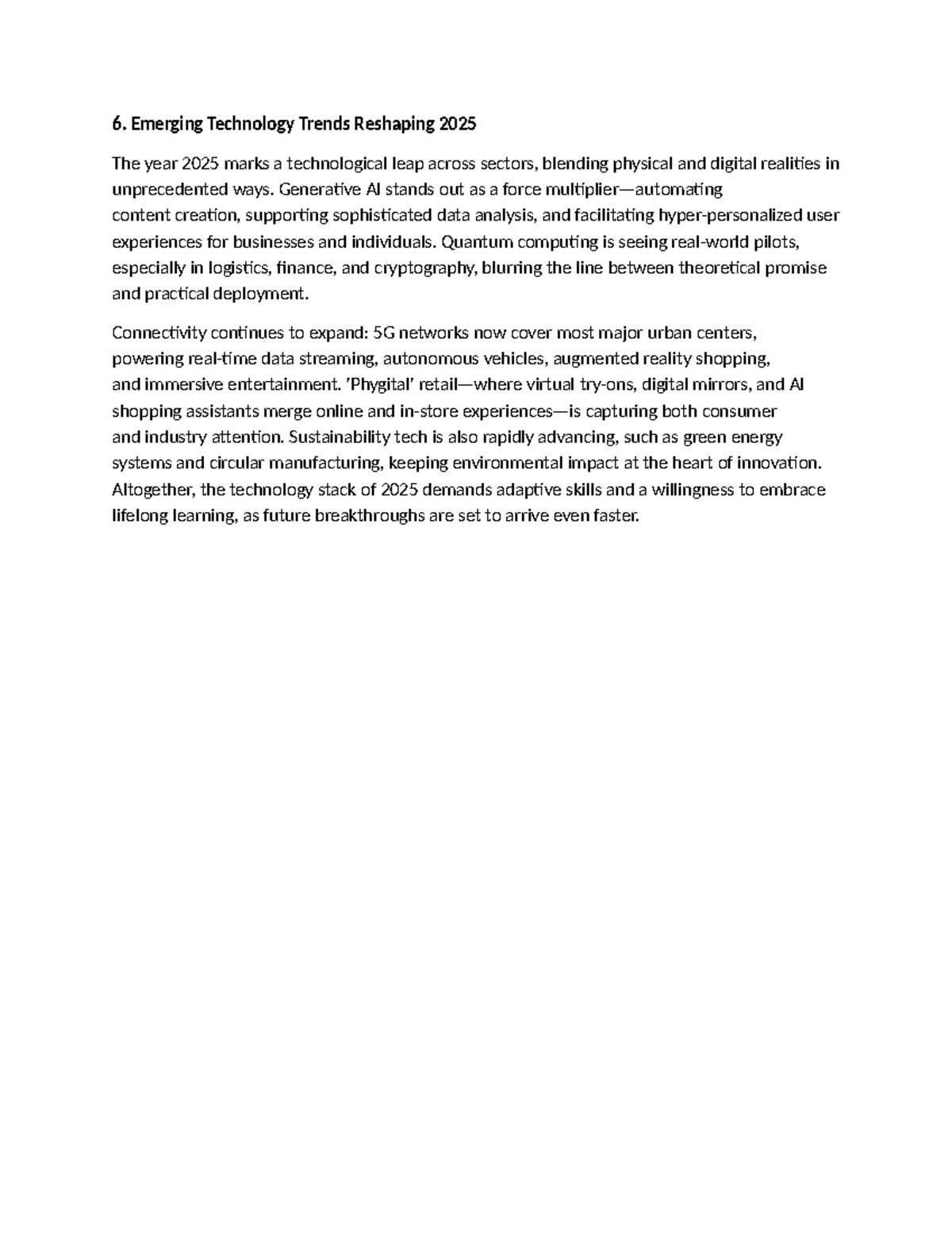 Emerging Tech Trends for 2025: AI, Quantum, and Sustainability - Studocu