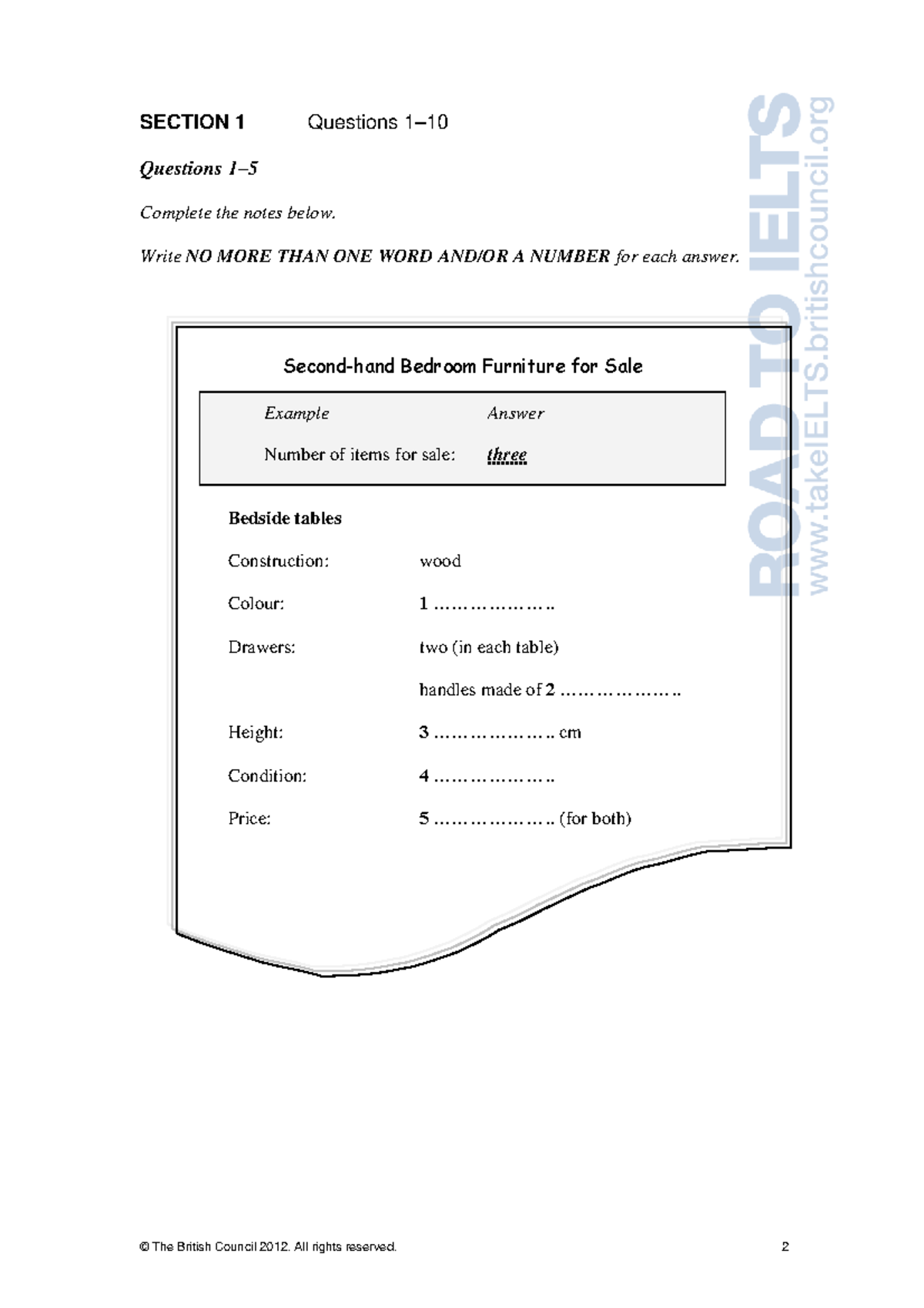 Listening Practice 3 - Road To IELTS Notes and Questions - Studocu