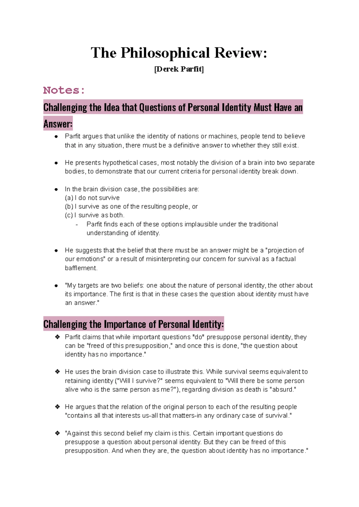 Module 7 - Free Will Notes: Exploring Skepticism and Moral ...