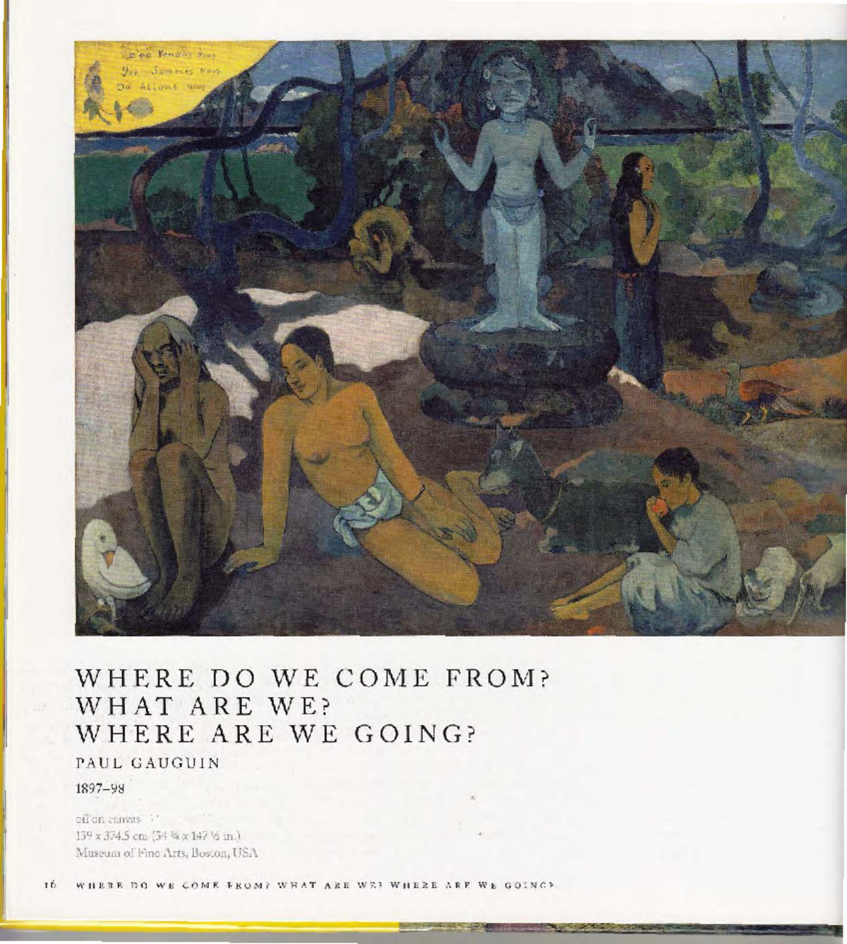 Where Do We Come From? Analyzing Gauguin's Masterpiece (ART 101) - Studocu