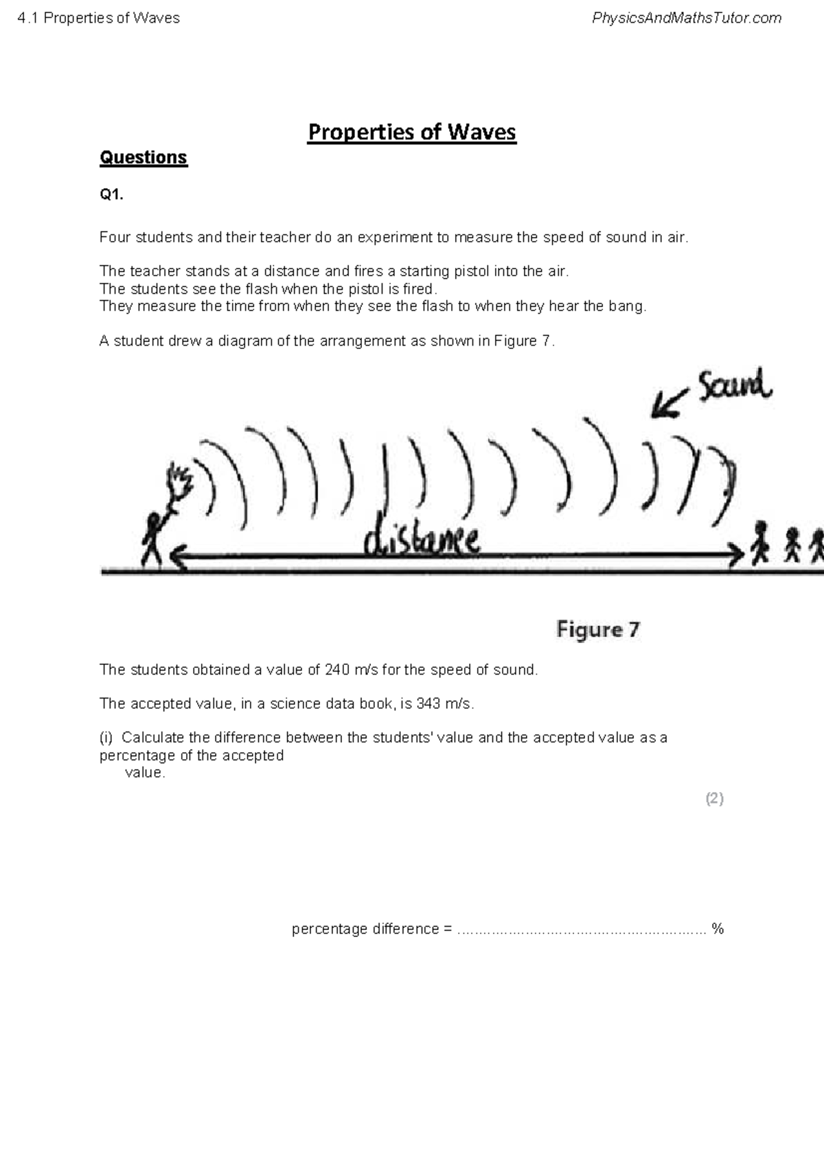 4.1 Properties of Waves - Questions and Answers - Studocu