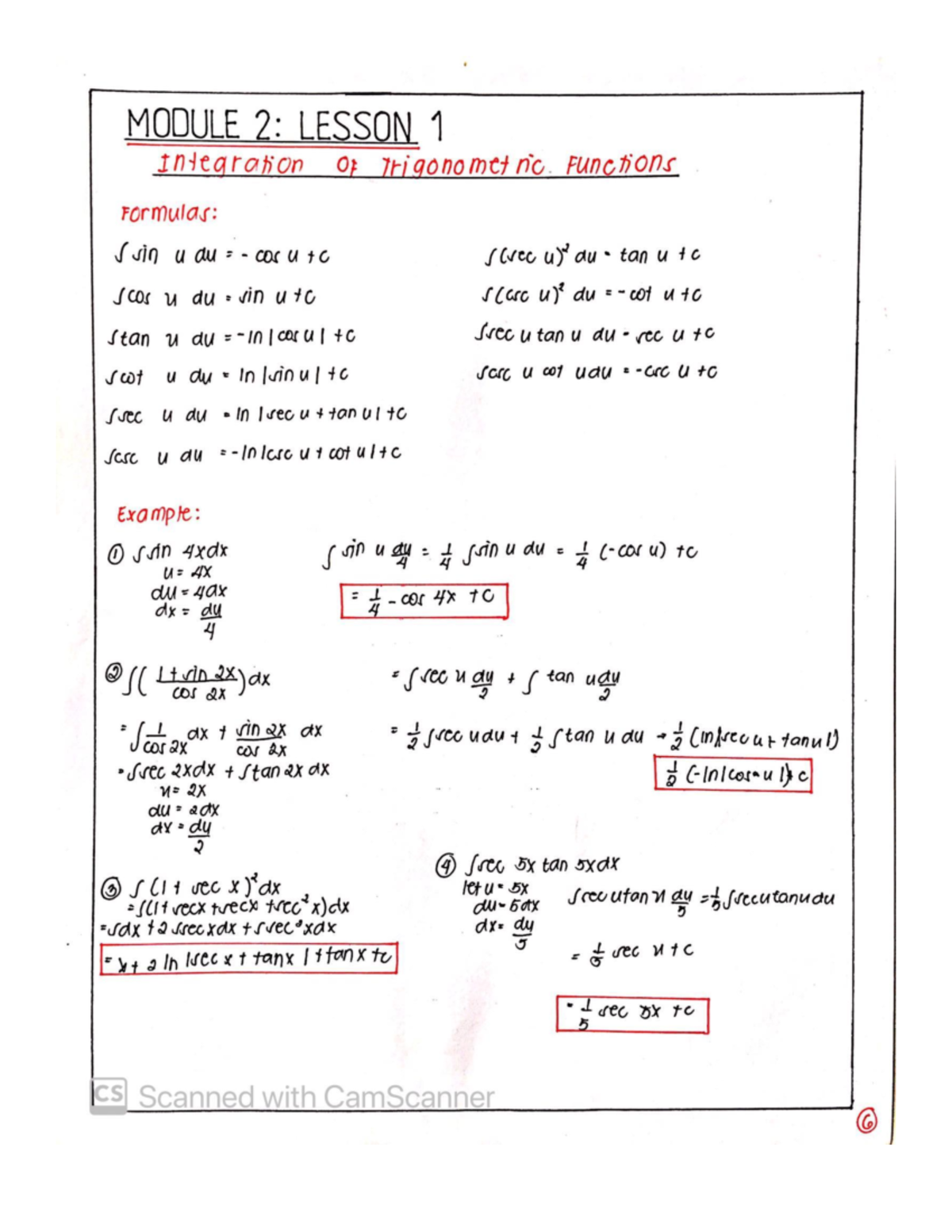 Integral Calculus Lecture Notes - Document Preview