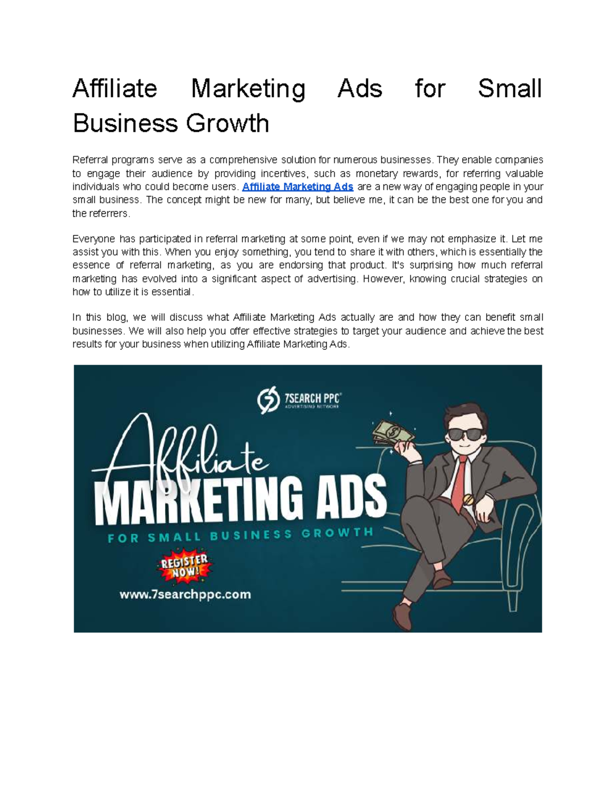 Affiliate Marketing Ads for Small Business Growth - Affiliate Marketing ...
