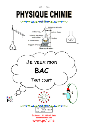 Cours Physique-Chimie 2BAC - Physique Chimie 2BAC Programme Marocain de ...