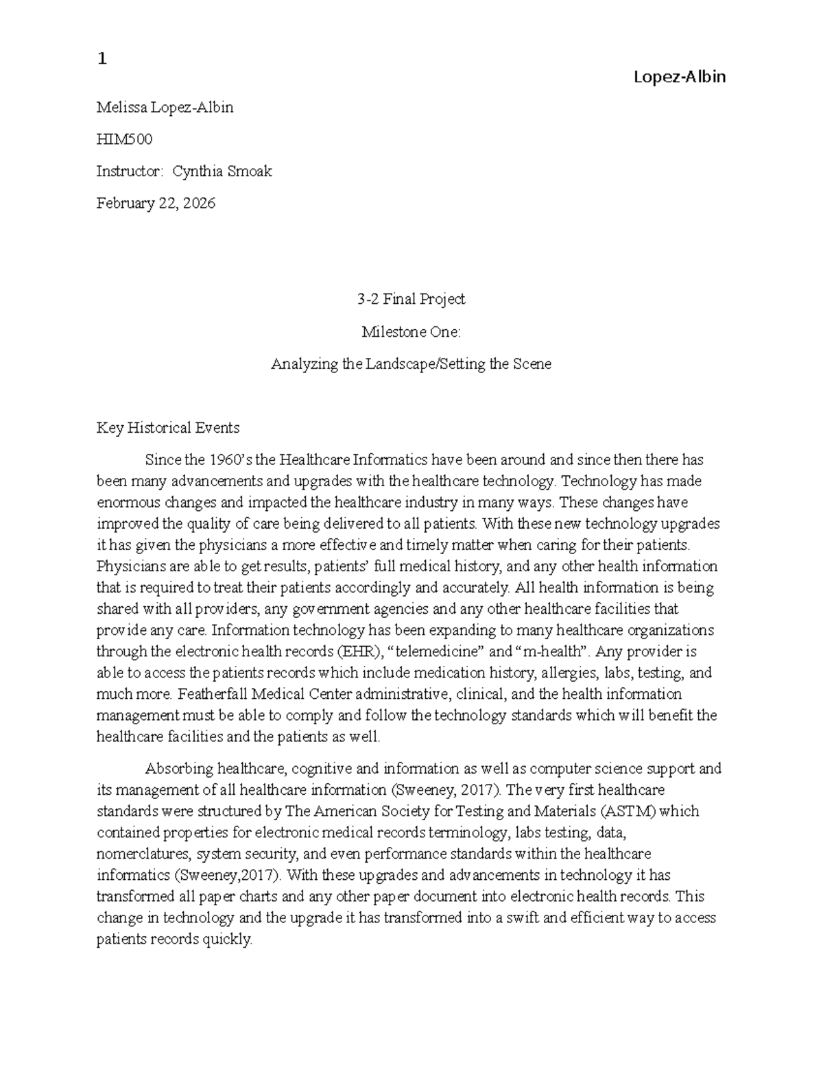 HIM500 Final Project Milestone One: Analyzing the Healthcare Landscape ...