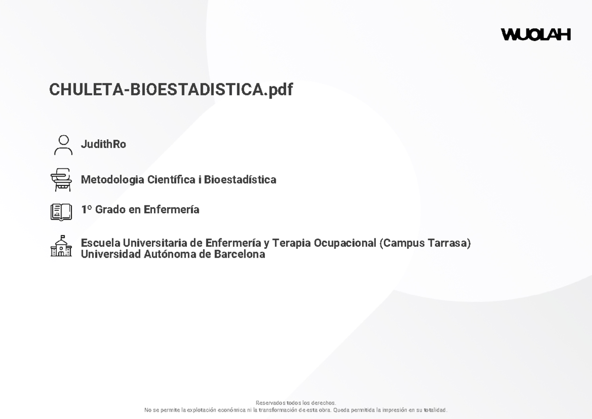 Apunts per a Bioestadística - Metodologia Científica (1r Grau) - Studocu