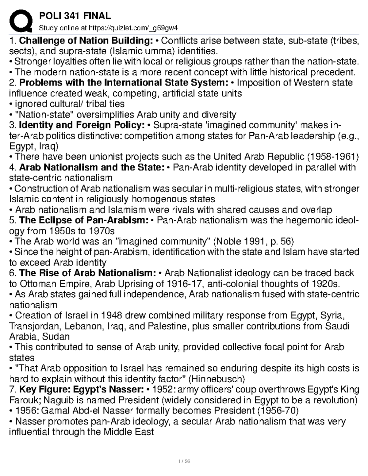 Poli 341 final notes - Study online at quizlet/_g69gw Challenge of ...