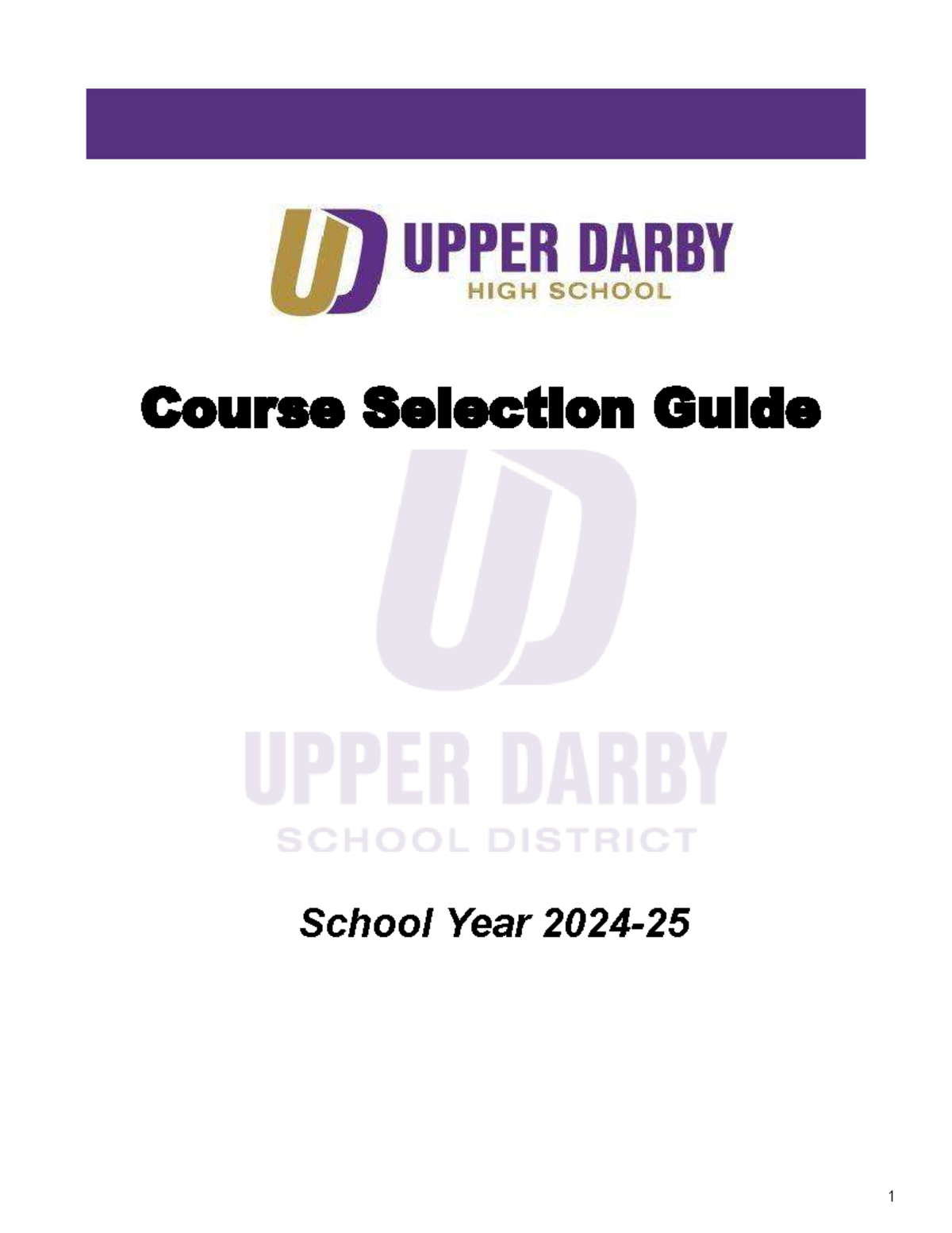 UDHS 2024-2025 Course Selection Guide: Essential Info & Requirements ...