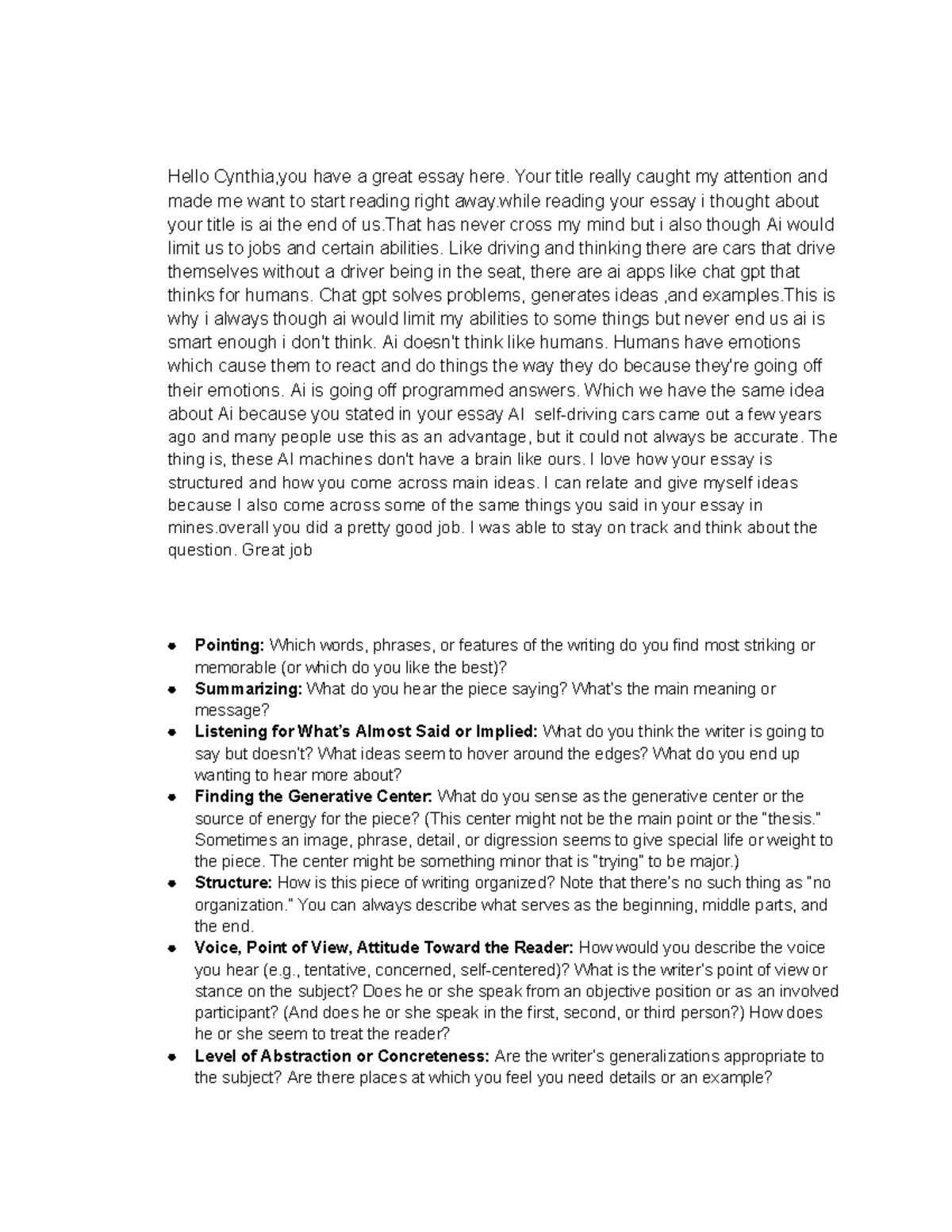Analyzing the Role of AI in Human Abilities: An Essay Review - Hello ...