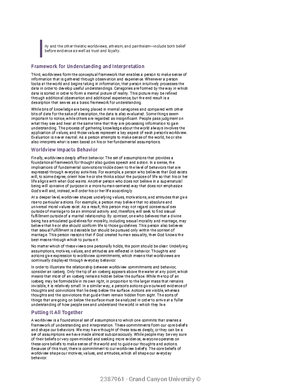 Bibli U-Print-1000000000607 (1) - ity and the other theistic worldviews ...