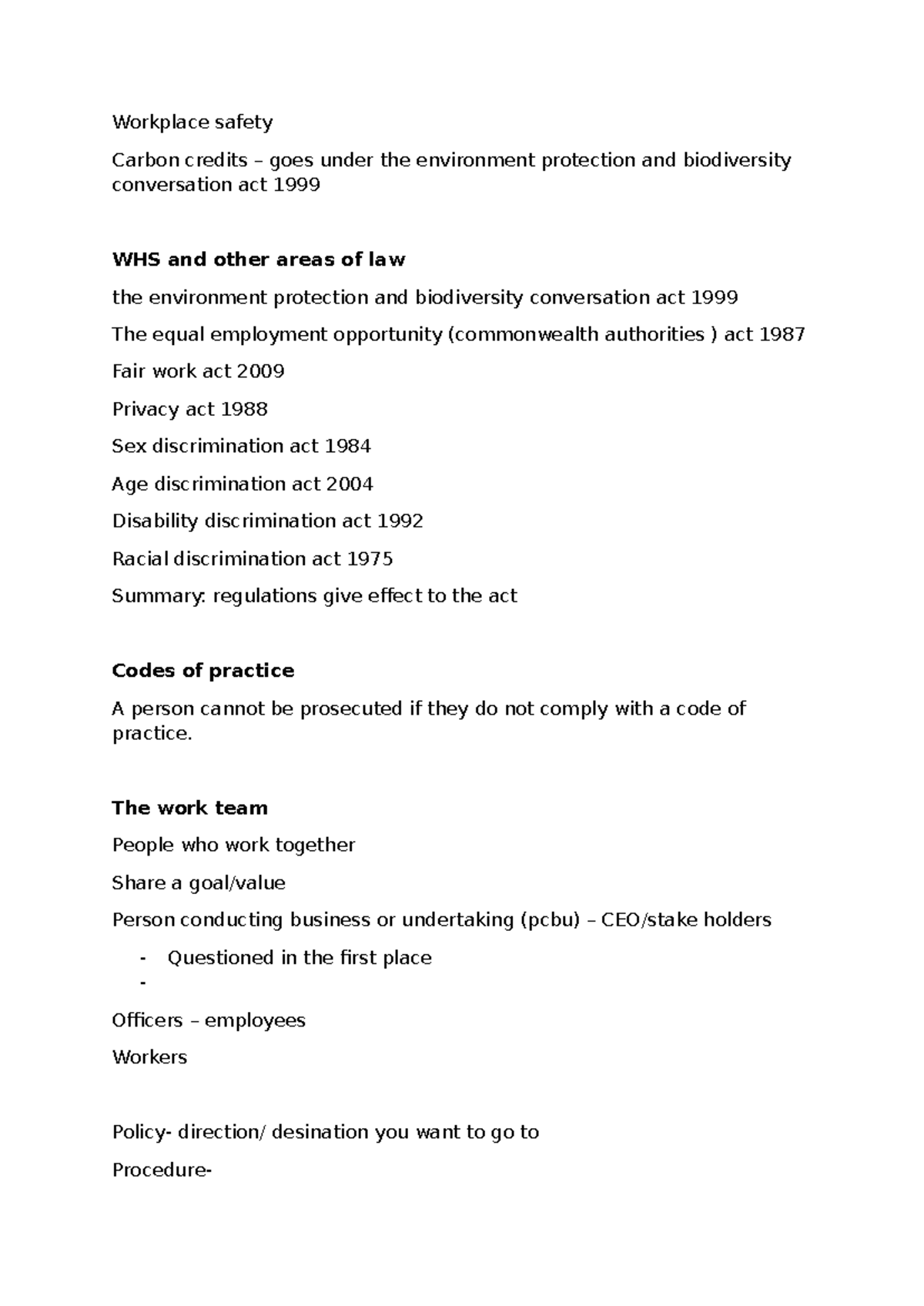 WHS Regulations and Workplace Safety: A Comprehensive Overview - Studocu