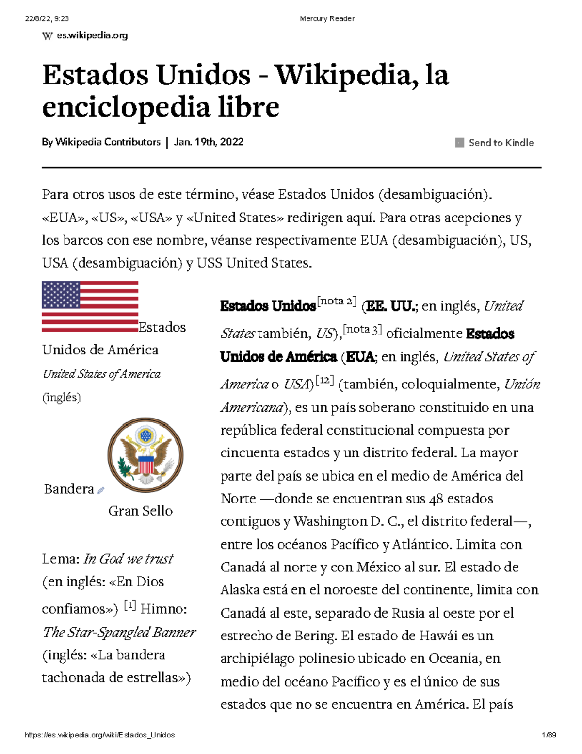 Estados Unidos - Wikipedia, la enciclopedia libre - Estados Unidos de ...